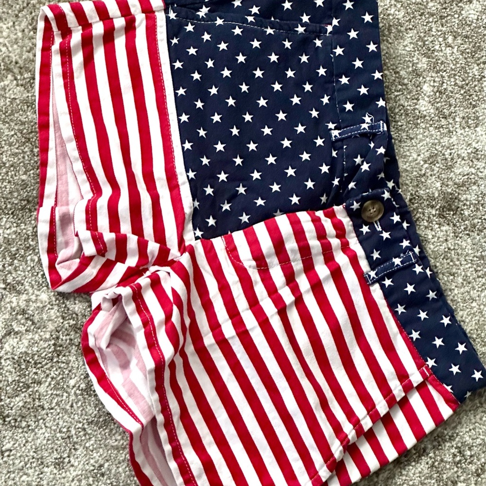 Chubbies Red, White, and Blue Women's Shorts      size : small Chubbies ladies